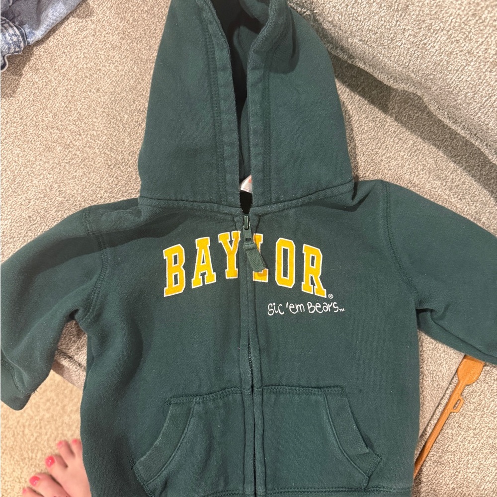 Green Kids Baylor Zip-Up Hoodie - 12 month